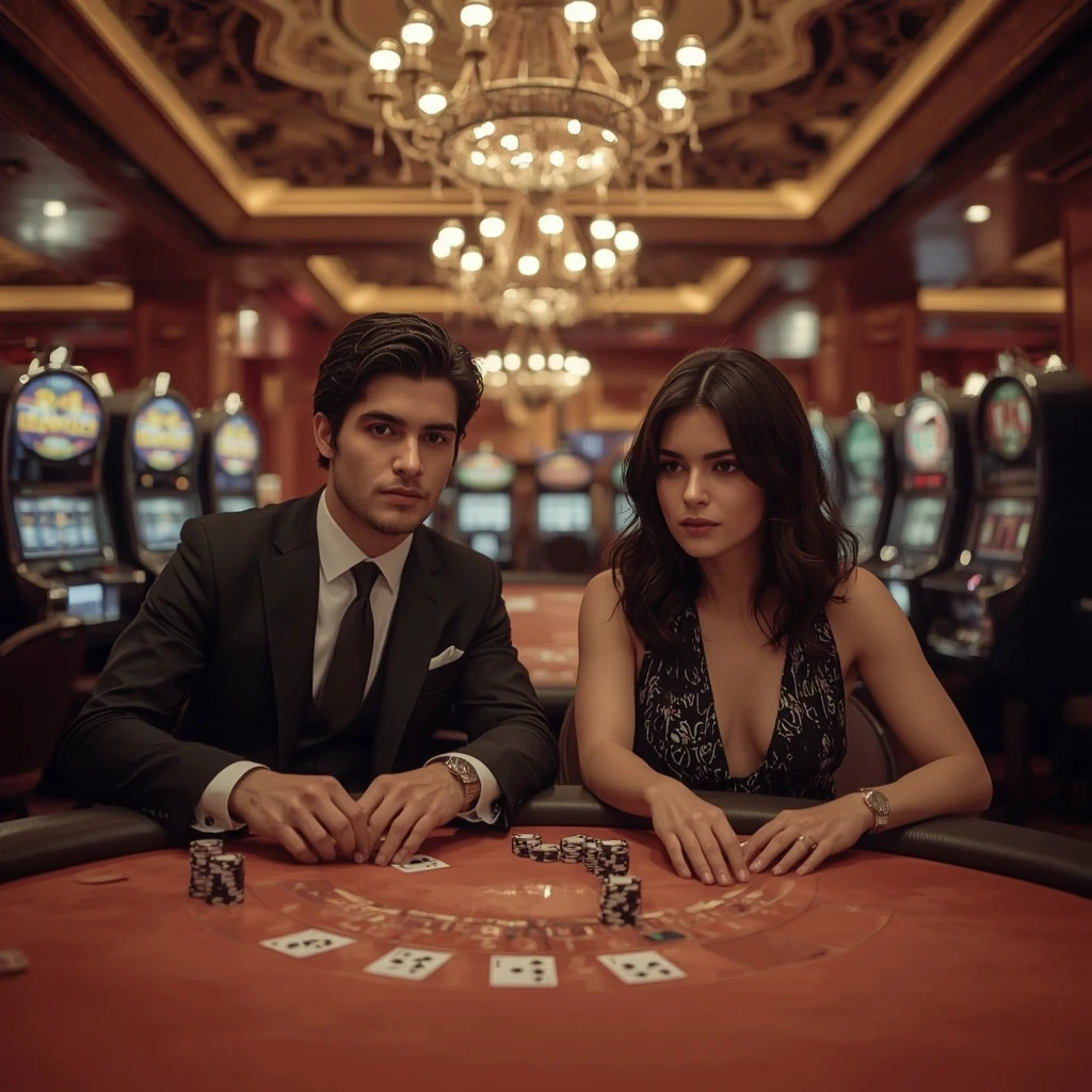Dos jugadores de póker en 20Bet Casino en Chile